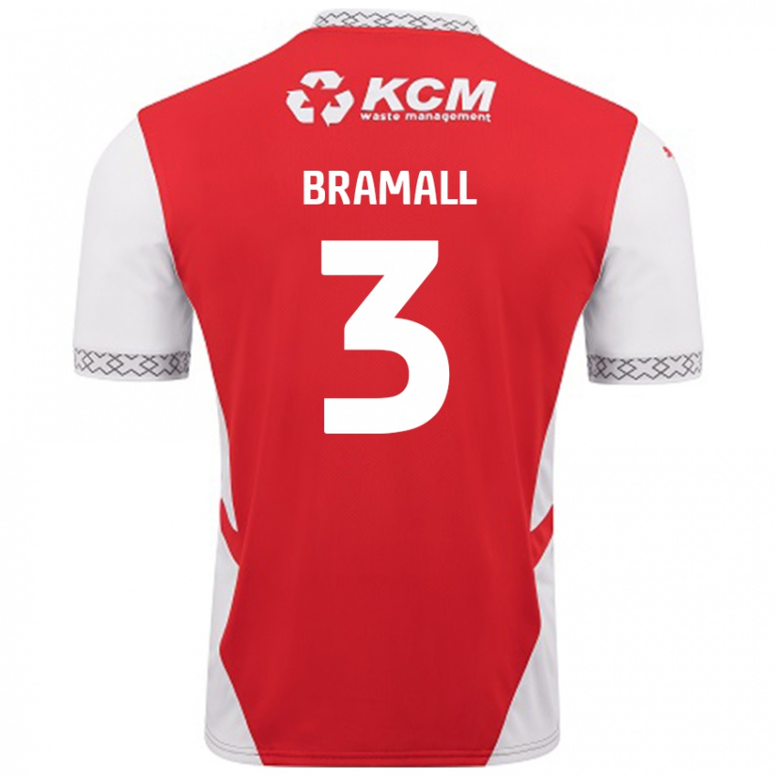 Niño Camiseta Cohen Bramall #3 Rojo Blanco 1ª Equipación 2024/25 La Camisa México