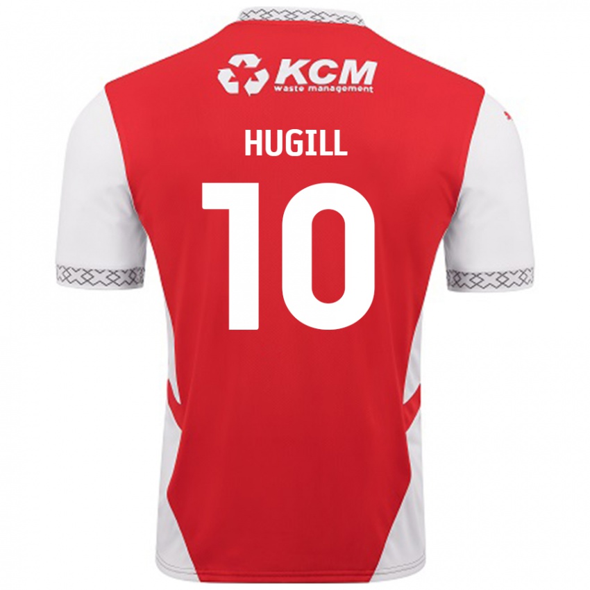 Niño Camiseta Jordan Hugill #10 Rojo Blanco 1ª Equipación 2024/25 La Camisa México