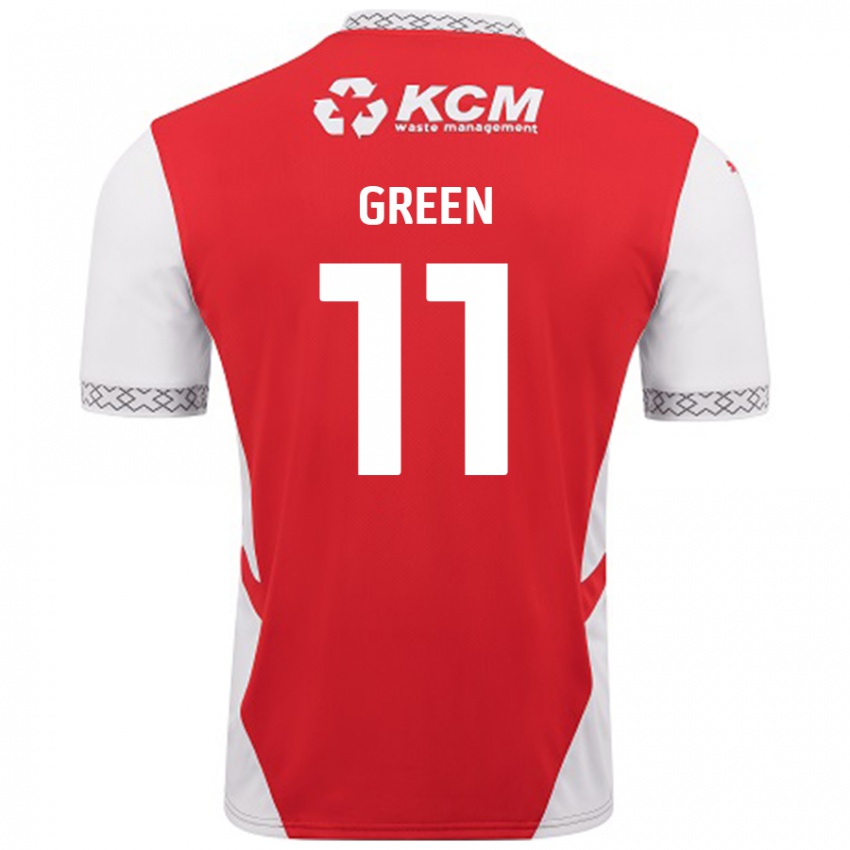 Niño Camiseta Andre Green #11 Rojo Blanco 1ª Equipación 2024/25 La Camisa México