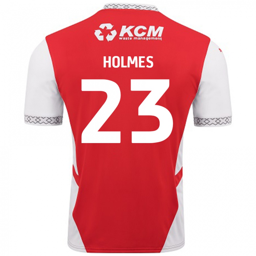 Niño Camiseta Jack Holmes #23 Rojo Blanco 1ª Equipación 2024/25 La Camisa México