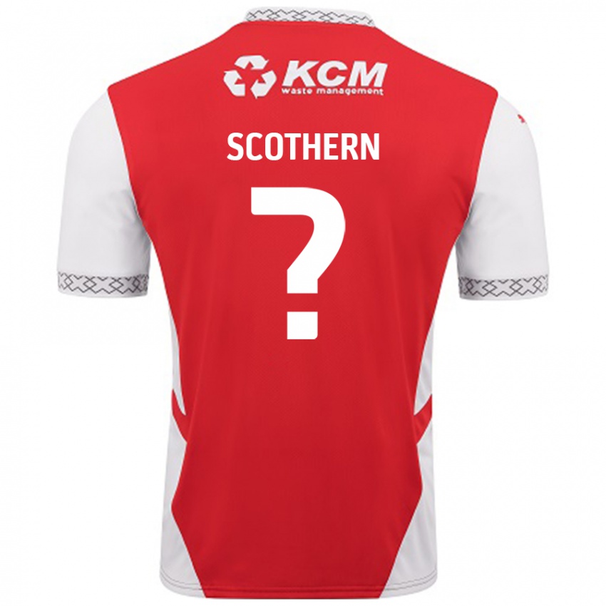 Niño Camiseta Ben Scothern #0 Rojo Blanco 1ª Equipación 2024/25 La Camisa México