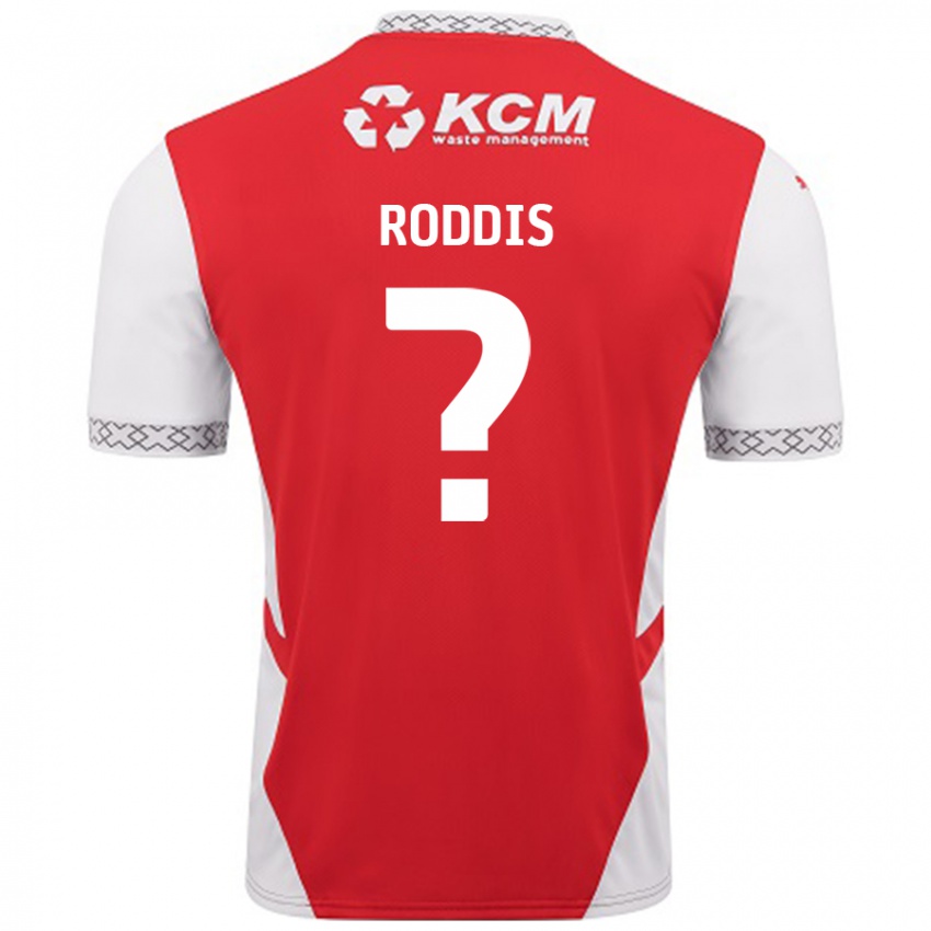 Niño Camiseta Harry Roddis #0 Rojo Blanco 1ª Equipación 2024/25 La Camisa México