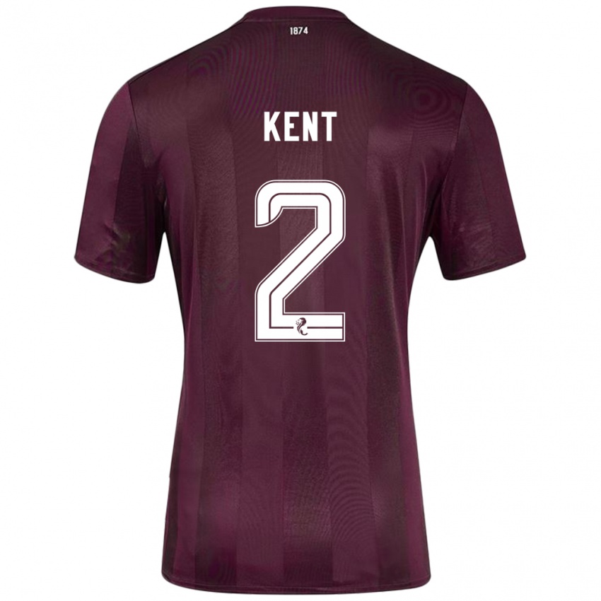 Niño Camiseta Frankie Kent #2 Borgoña 1ª Equipación 2024/25 La Camisa México