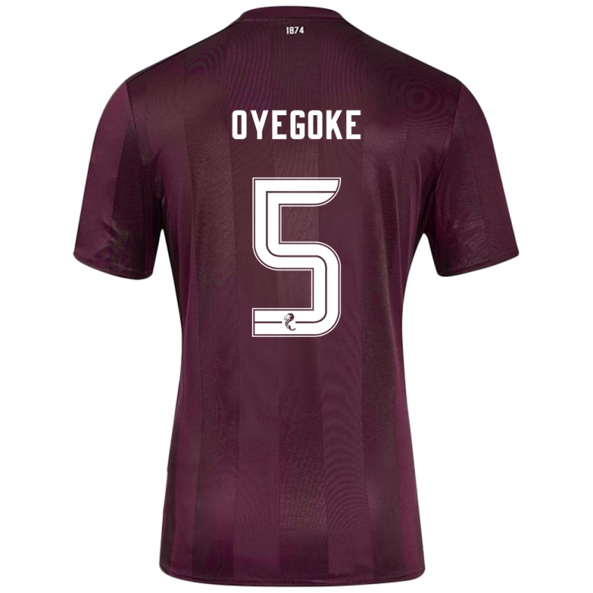 Niño Camiseta Daniel Oyegoke #5 Borgoña 1ª Equipación 2024/25 La Camisa México