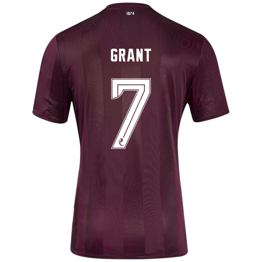 Niño Camiseta Jorge Grant #7 Borgoña 1ª Equipación 2024/25 La Camisa México