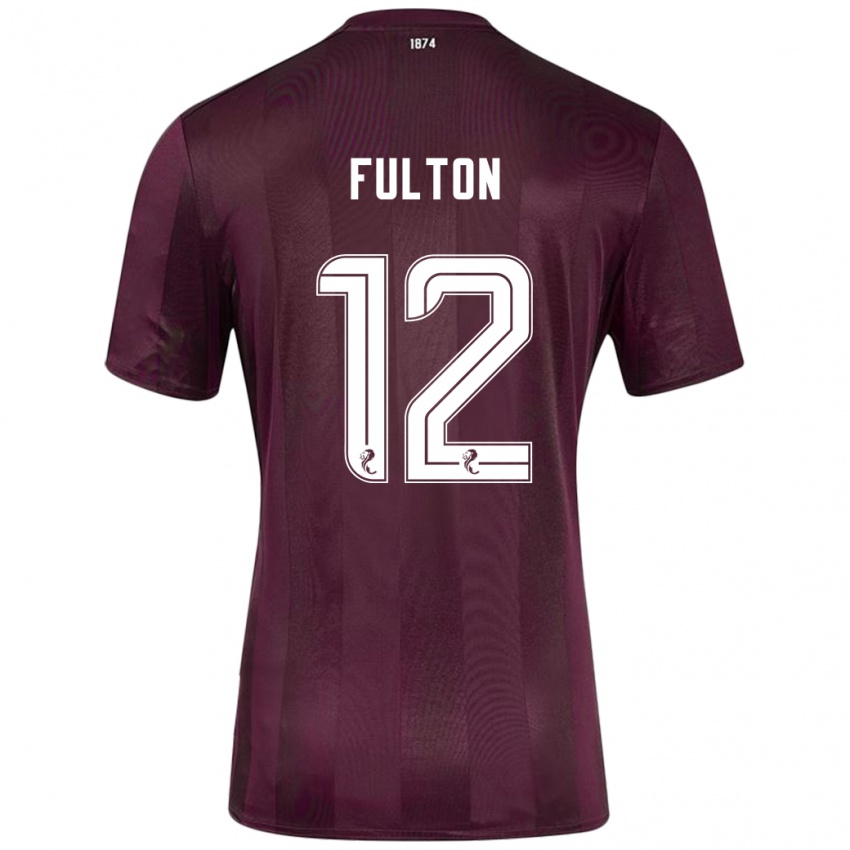 Niño Camiseta Ryan Fulton #12 Borgoña 1ª Equipación 2024/25 La Camisa México