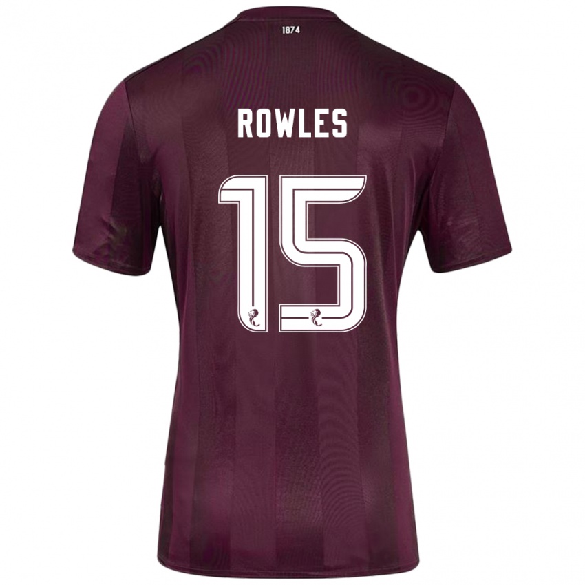 Niño Camiseta Kye Rowles #15 Borgoña 1ª Equipación 2024/25 La Camisa México