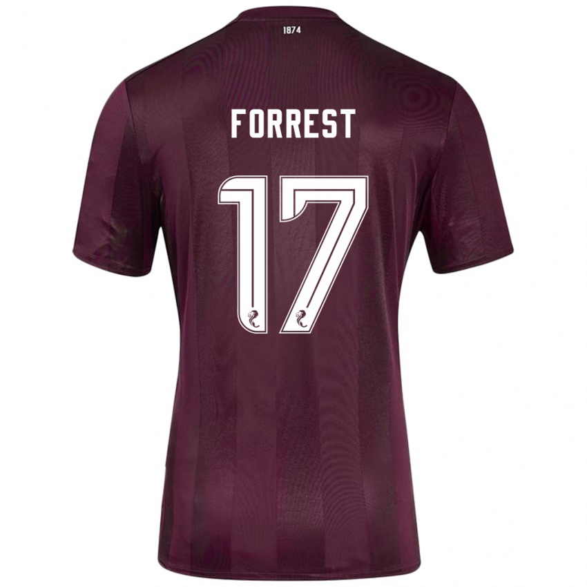 Niño Camiseta Alan Forrest #17 Borgoña 1ª Equipación 2024/25 La Camisa México