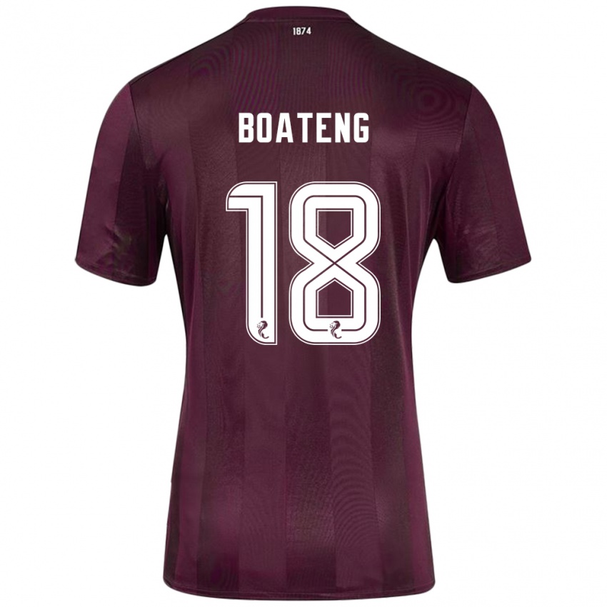 Niño Camiseta Malachi Boateng #18 Borgoña 1ª Equipación 2024/25 La Camisa México