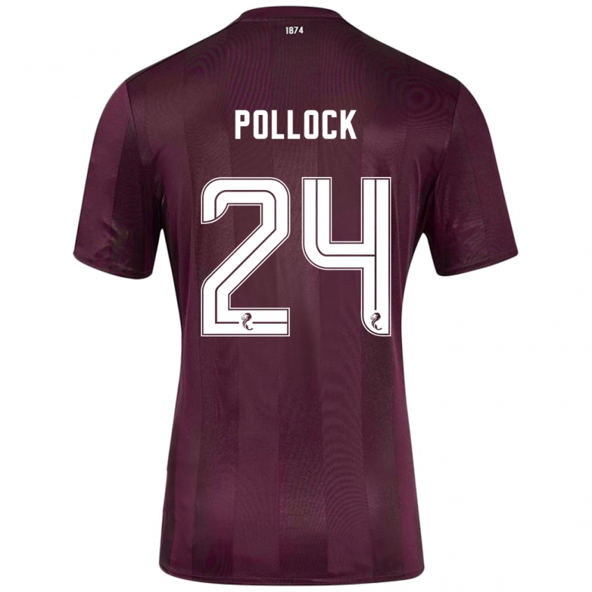 Niño Camiseta Finlay Pollock #24 Borgoña 1ª Equipación 2024/25 La Camisa México