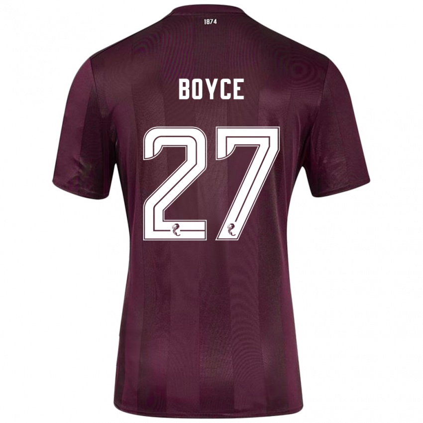 Niño Camiseta Liam Boyce #27 Borgoña 1ª Equipación 2024/25 La Camisa México