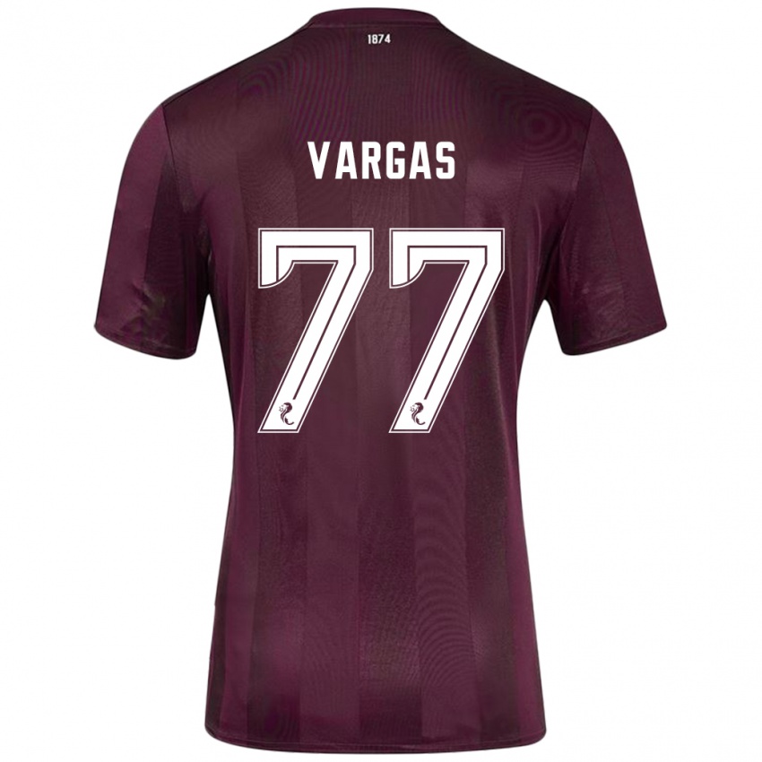 Niño Camiseta Kenneth Vargas #77 Borgoña 1ª Equipación 2024/25 La Camisa México