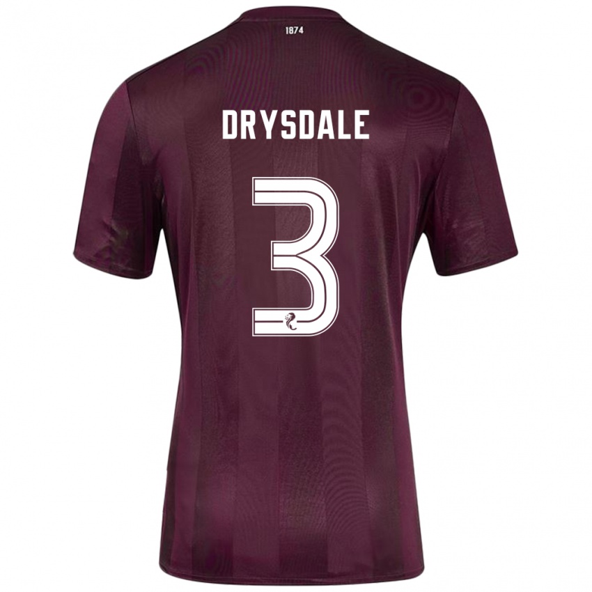 Niño Camiseta Ethan Drysdale #3 Borgoña 1ª Equipación 2024/25 La Camisa México