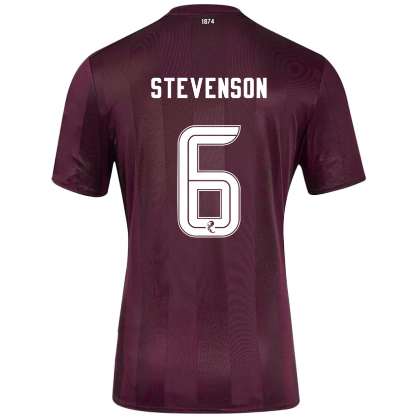 Niño Camiseta Gus Stevenson #6 Borgoña 1ª Equipación 2024/25 La Camisa México