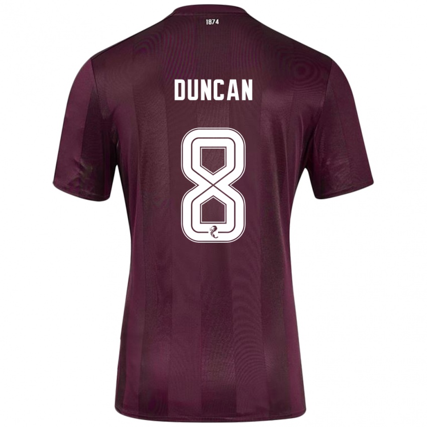 Niño Camiseta Ryan Duncan #8 Borgoña 1ª Equipación 2024/25 La Camisa México