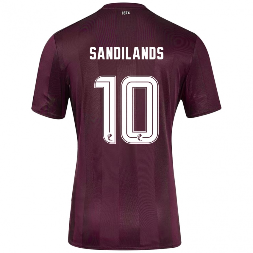 Niño Camiseta Callum Sandilands #10 Borgoña 1ª Equipación 2024/25 La Camisa México