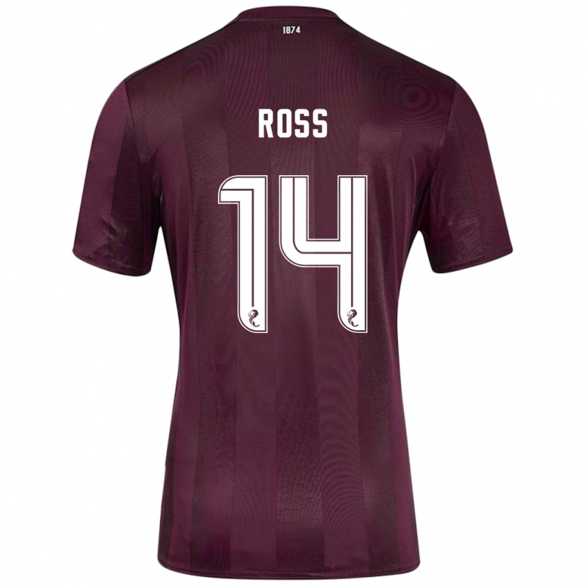 Niño Camiseta Mackenzie Ross #14 Borgoña 1ª Equipación 2024/25 La Camisa México