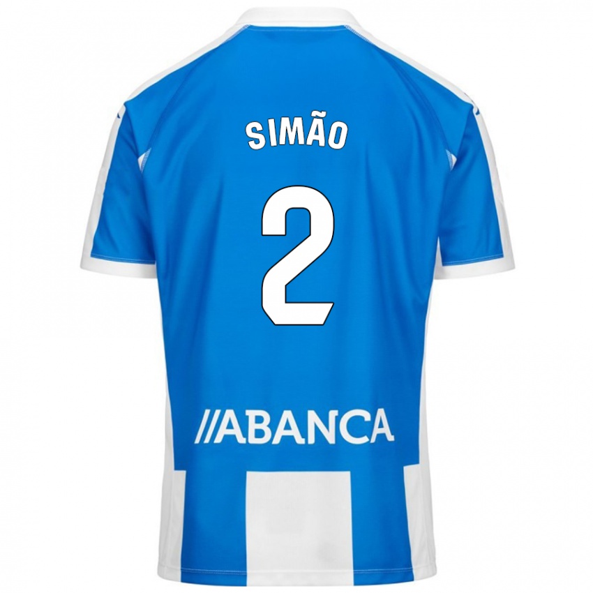 Niño Camiseta Iano Simão #2 Azul Blanco 1ª Equipación 2024/25 La Camisa México