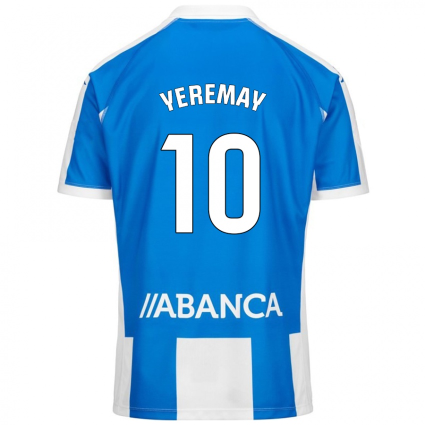 Niño Camiseta Yeremay Hernández #10 Azul Blanco 1ª Equipación 2024/25 La Camisa México