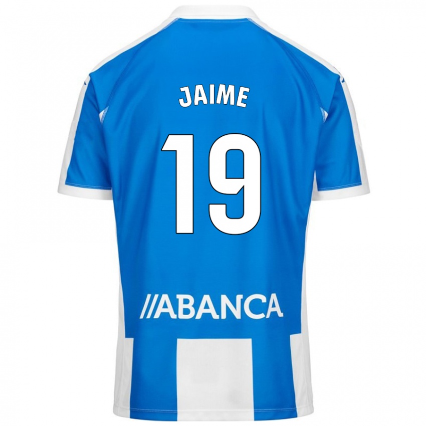 Niño Camiseta Jaime Sánchez #19 Azul Blanco 1ª Equipación 2024/25 La Camisa México