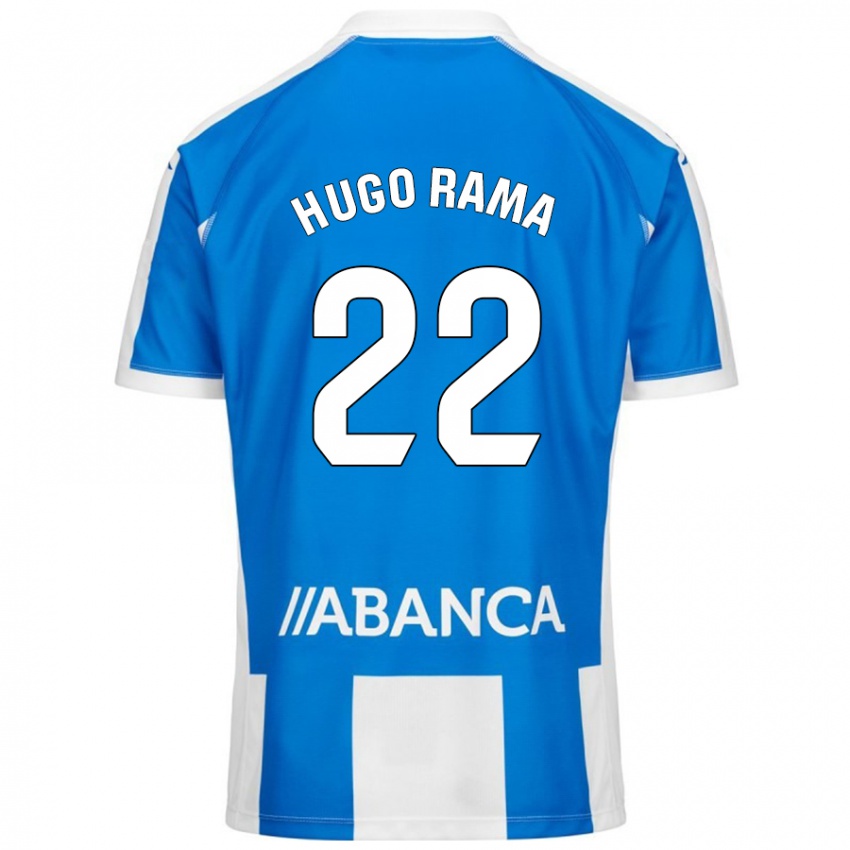 Niño Camiseta Hugo Rama #22 Azul Blanco 1ª Equipación 2024/25 La Camisa México