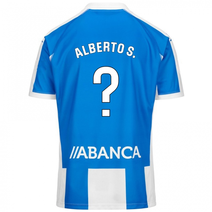 Niño Camiseta Alberto Sánchez #0 Azul Blanco 1ª Equipación 2024/25 La Camisa México