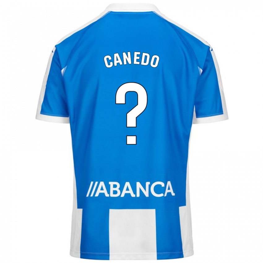 Niño Camiseta Damián Canedo #0 Azul Blanco 1ª Equipación 2024/25 La Camisa México