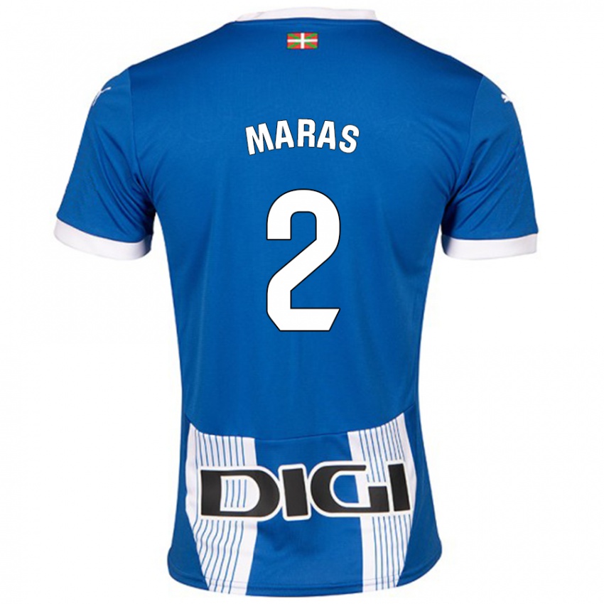 Niño Camiseta Nikola Maras #2 Azul 1ª Equipación 2024/25 La Camisa México