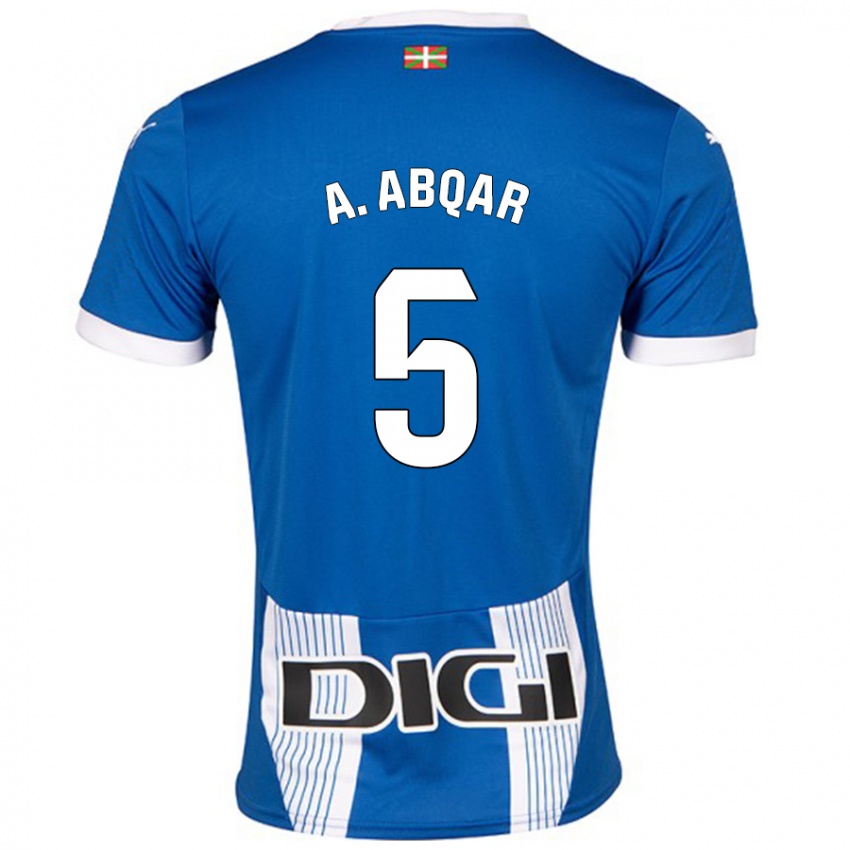 Niño Camiseta Abdel Abqar #5 Azul 1ª Equipación 2024/25 La Camisa México