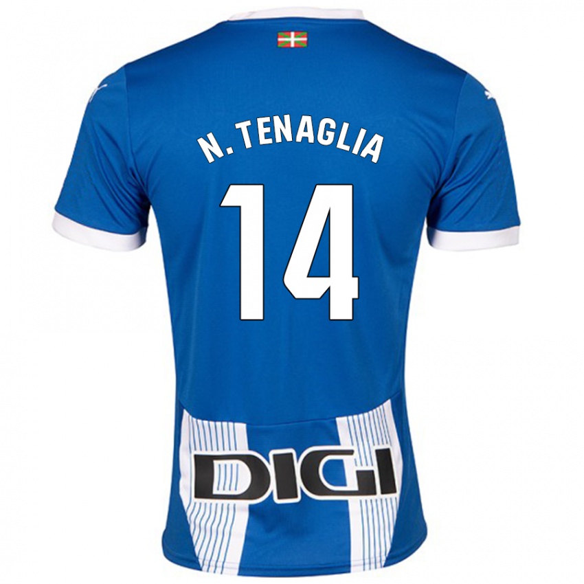 Niño Camiseta Nahuel Tenaglia #14 Azul 1ª Equipación 2024/25 La Camisa México