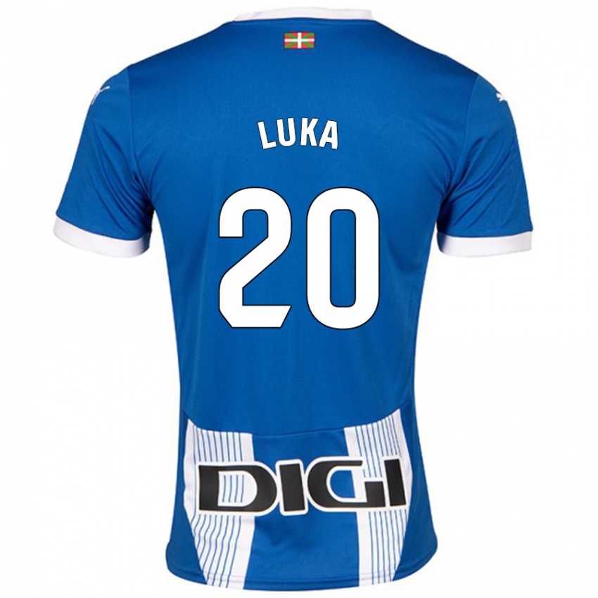 Niño Camiseta Luka Romero #20 Azul 1ª Equipación 2024/25 La Camisa México