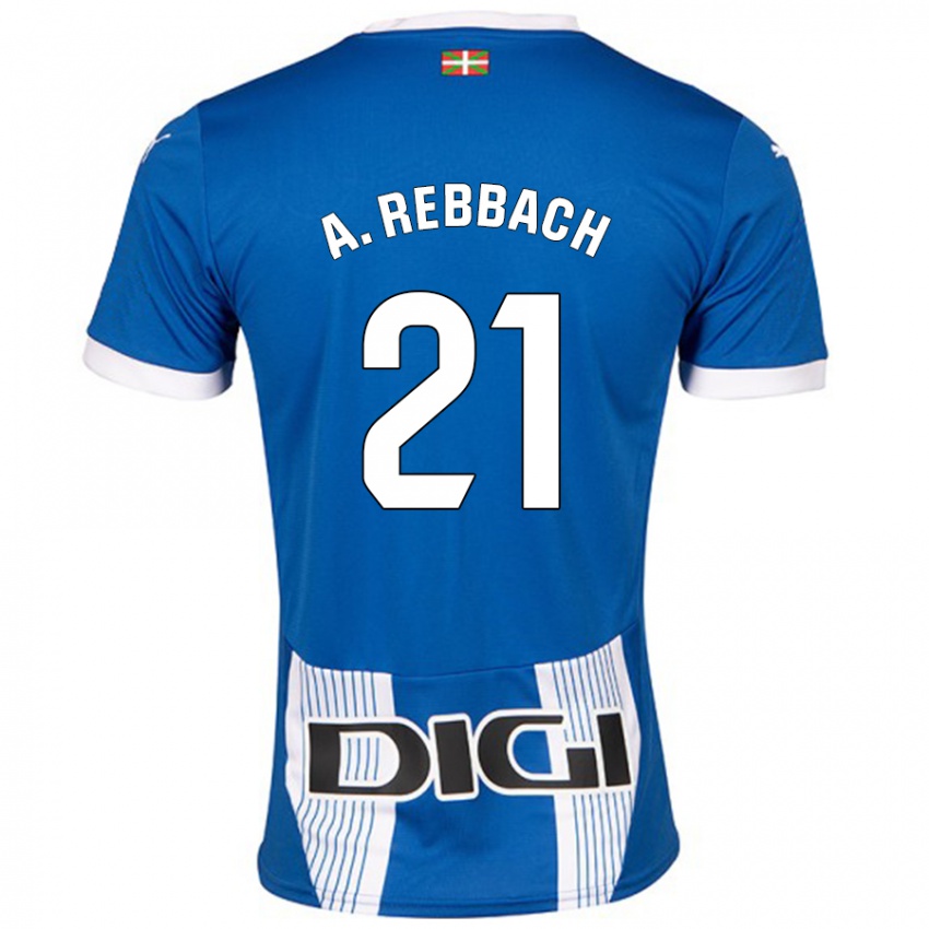 Niño Camiseta Abde Rebbach #21 Azul 1ª Equipación 2024/25 La Camisa México