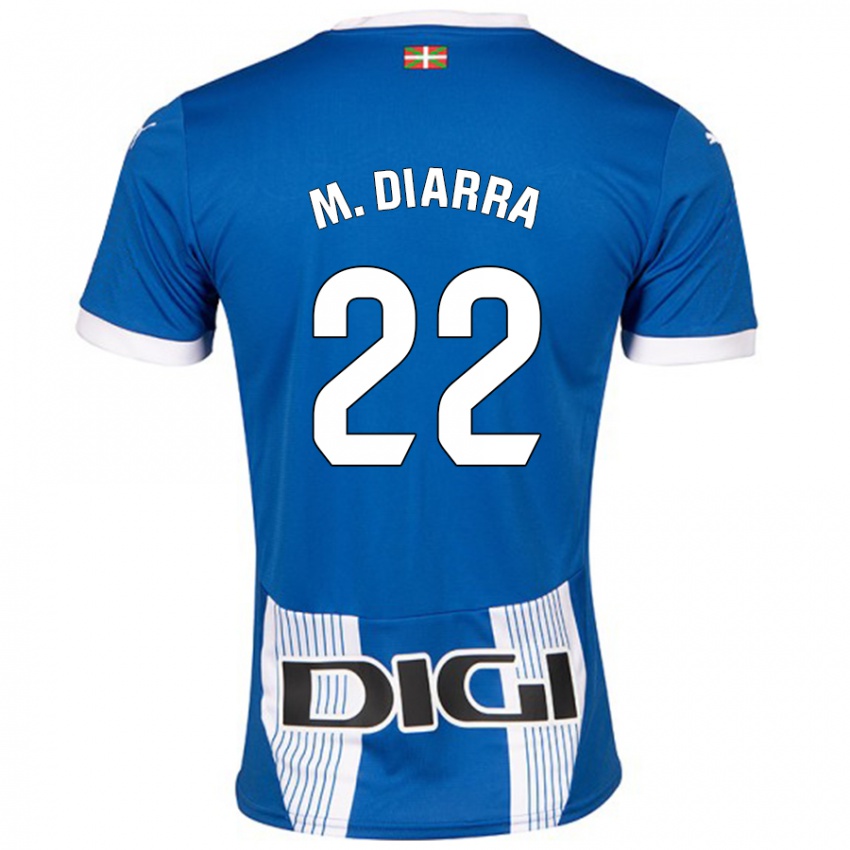 Niño Camiseta Moussa Diarra #22 Azul 1ª Equipación 2024/25 La Camisa México