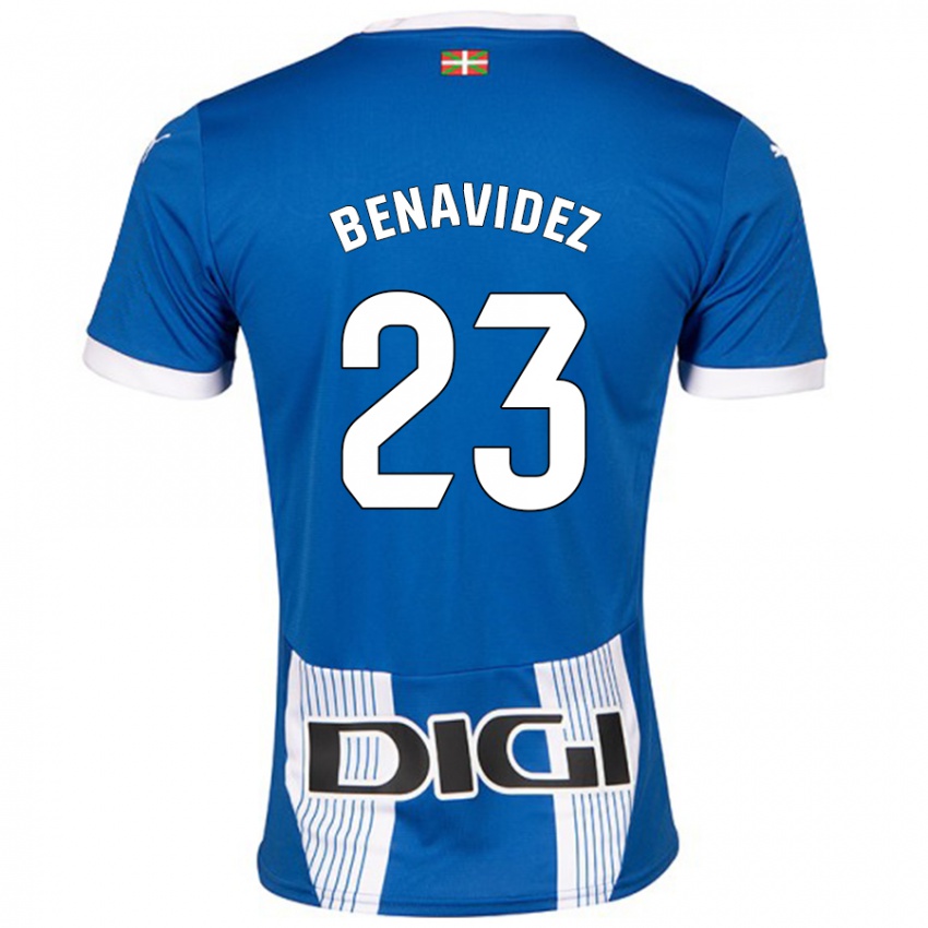 Niño Camiseta Carlos Benavidez #23 Azul 1ª Equipación 2024/25 La Camisa México