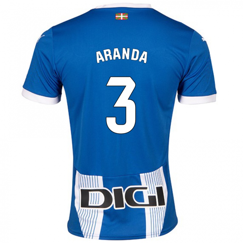 Niño Camiseta Miguel Aranda #3 Azul 1ª Equipación 2024/25 La Camisa México