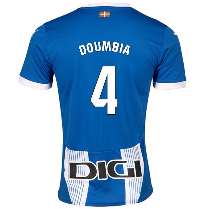 Niño Camiseta Daouda Doumbia #4 Azul 1ª Equipación 2024/25 La Camisa México