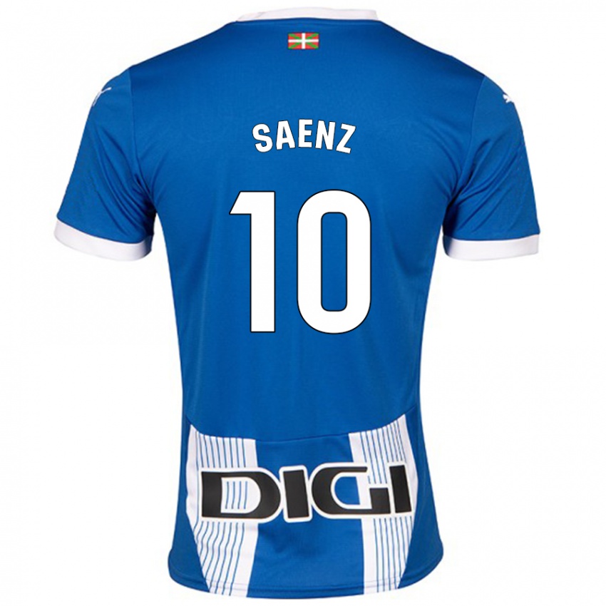 Niño Camiseta Iñaki Saenz #10 Azul 1ª Equipación 2024/25 La Camisa México