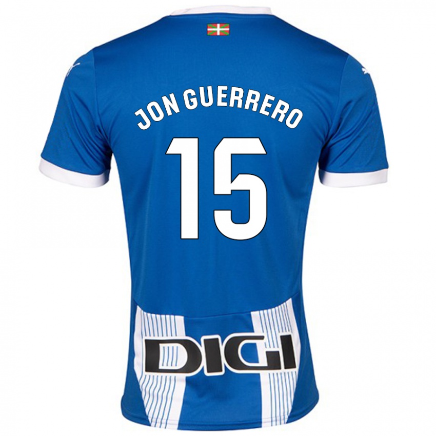 Niño Camiseta Julen Jon Guerrero #15 Azul 1ª Equipación 2024/25 La Camisa México