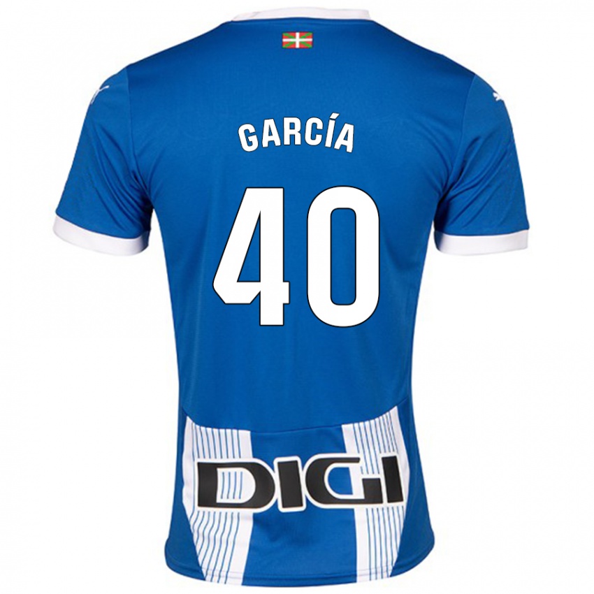 Niño Camiseta Álvaro García #40 Azul 1ª Equipación 2024/25 La Camisa México