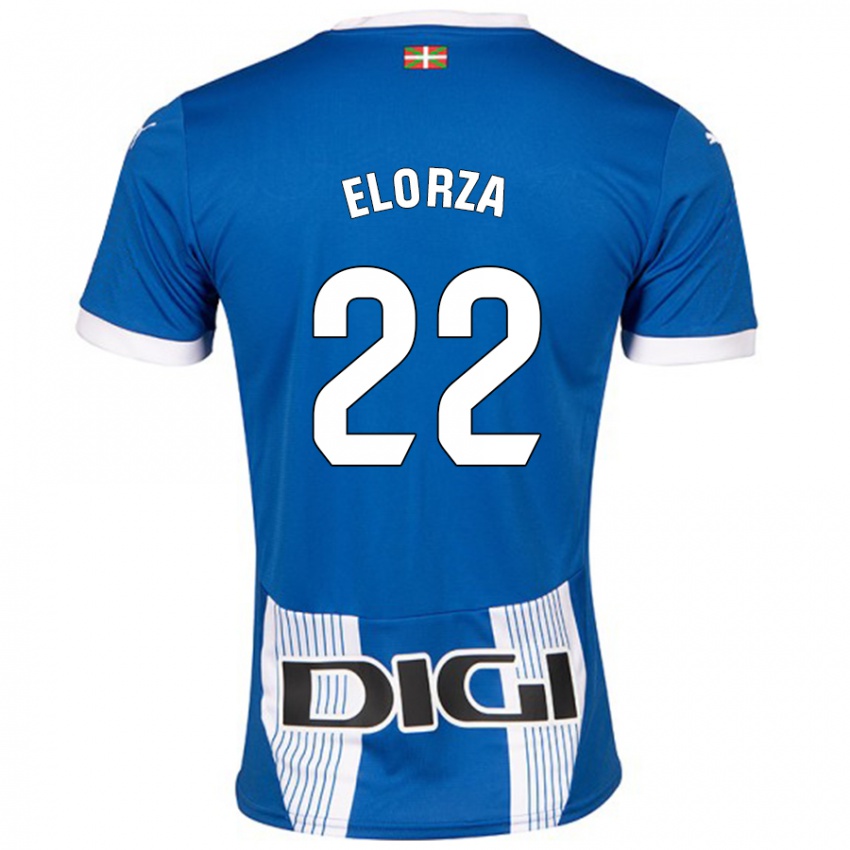 Niño Camiseta Sheila Elorza #22 Azul 1ª Equipación 2024/25 La Camisa México