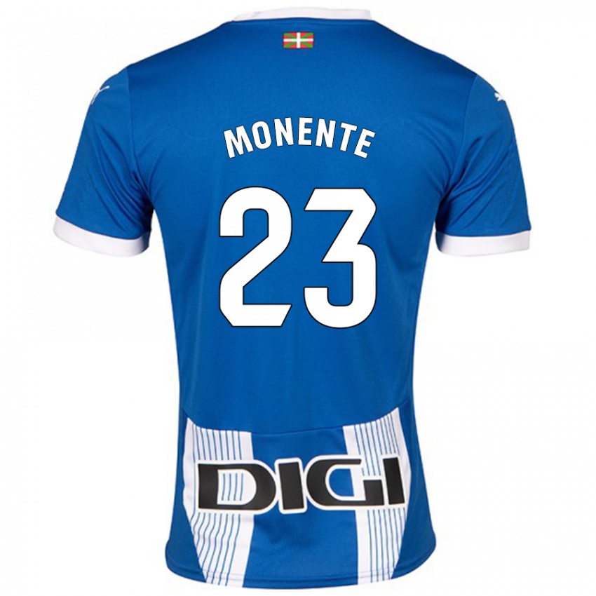 Niño Camiseta Leyre Monente #23 Azul 1ª Equipación 2024/25 La Camisa México