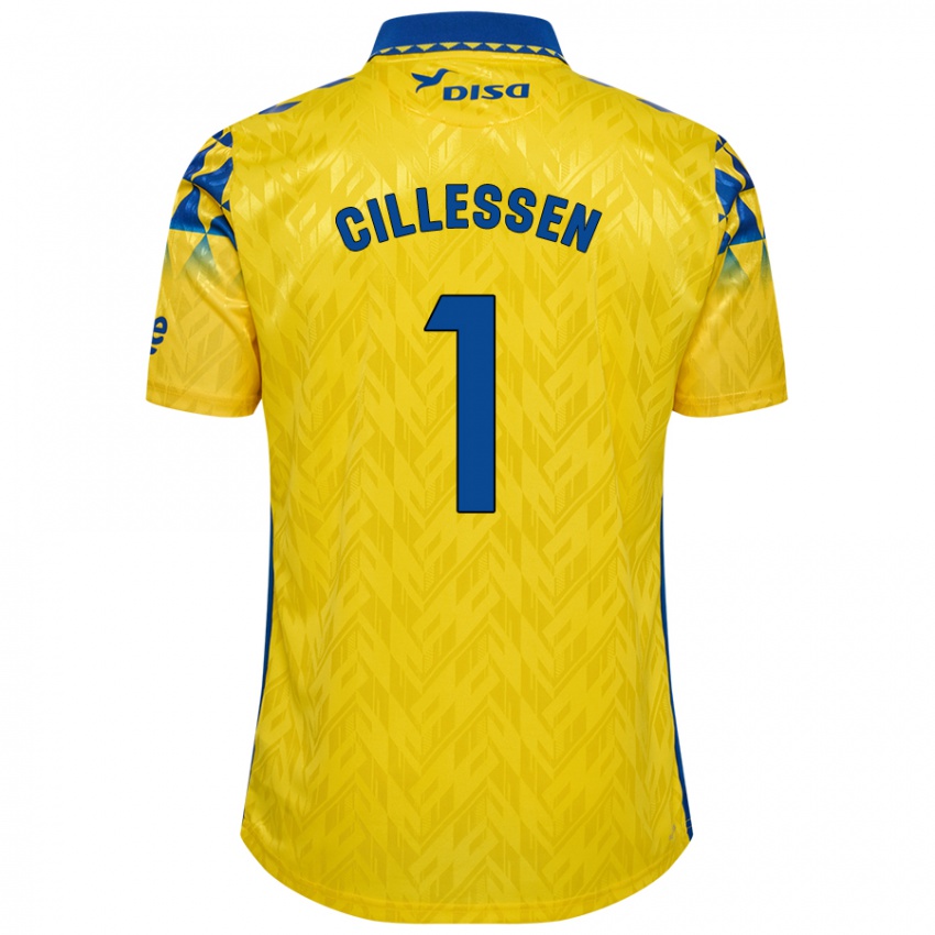 Niño Camiseta Jasper Cillessen #1 Amarillo Azul 1ª Equipación 2024/25 La Camisa México