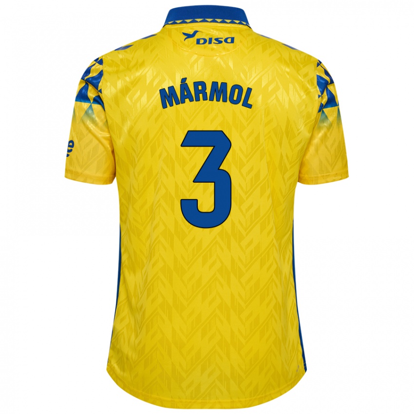 Niño Camiseta Mika Mármol #3 Amarillo Azul 1ª Equipación 2024/25 La Camisa México