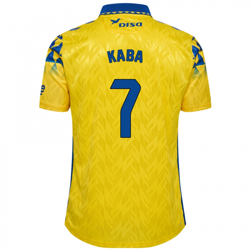 Niño Camiseta Sory Kaba #7 Amarillo Azul 1ª Equipación 2024/25 La Camisa México