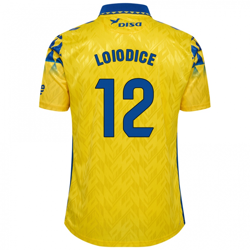 Niño Camiseta Enzo Loiodice #12 Amarillo Azul 1ª Equipación 2024/25 La Camisa México