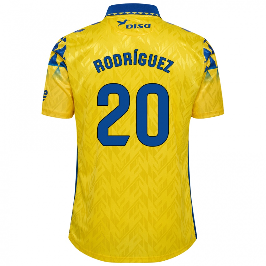 Niño Camiseta Kirian Rodríguez #20 Amarillo Azul 1ª Equipación 2024/25 La Camisa México