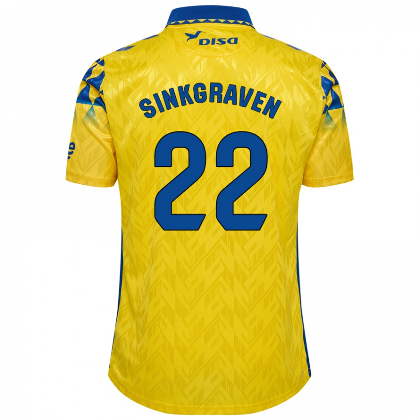 Niño Camiseta Daley Sinkgraven #22 Amarillo Azul 1ª Equipación 2024/25 La Camisa México