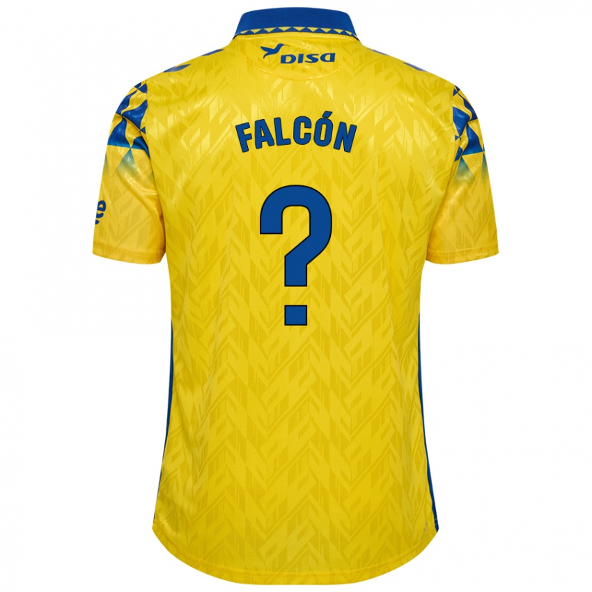 Niño Camiseta Toni Falcón #0 Amarillo Azul 1ª Equipación 2024/25 La Camisa México