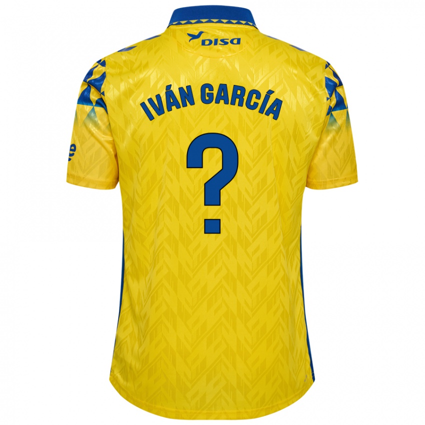 Niño Camiseta Iván García #0 Amarillo Azul 1ª Equipación 2024/25 La Camisa México