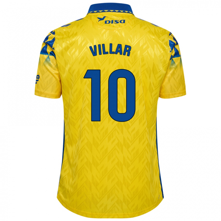 Niño Camiseta Andy Villar #10 Amarillo Azul 1ª Equipación 2024/25 La Camisa México